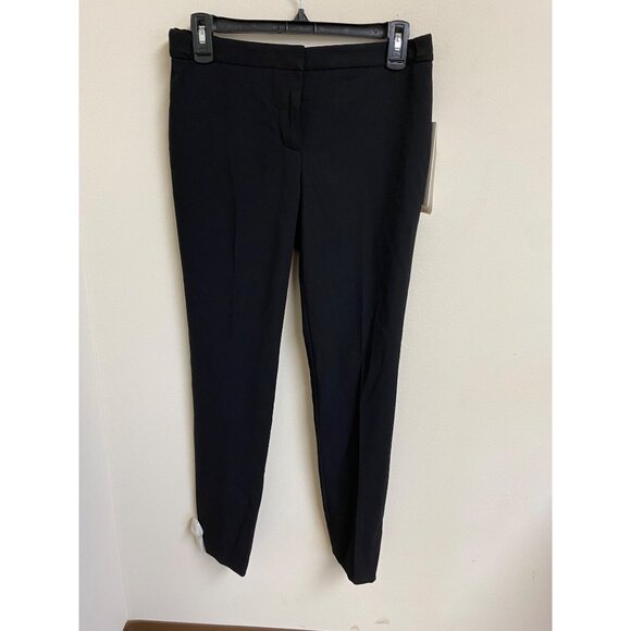 Calvin Klein Women's Black Highline Ankle Length Straight Leg Pant Size 0 NWT - Picture 1 of 5
